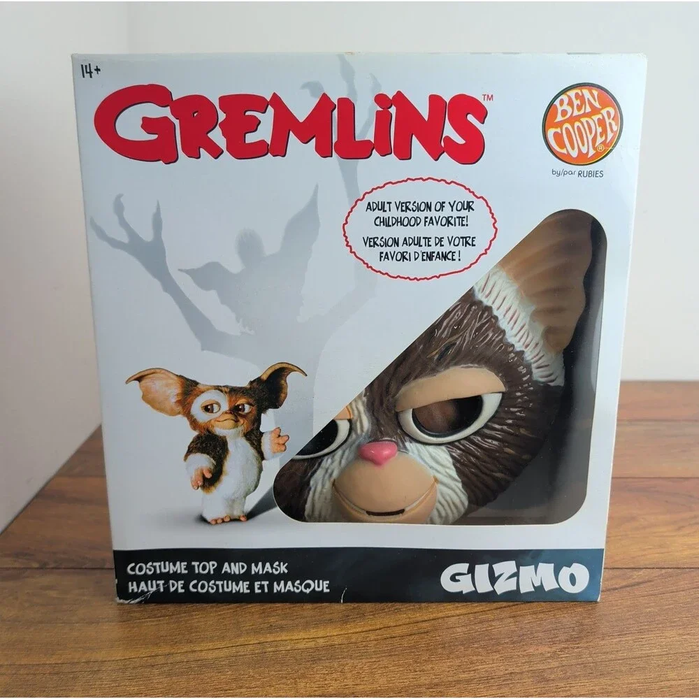 Ben Cooper Gremlins Gizmo Halloween Costume Mask & Shirt Adult Size L T-Shirt